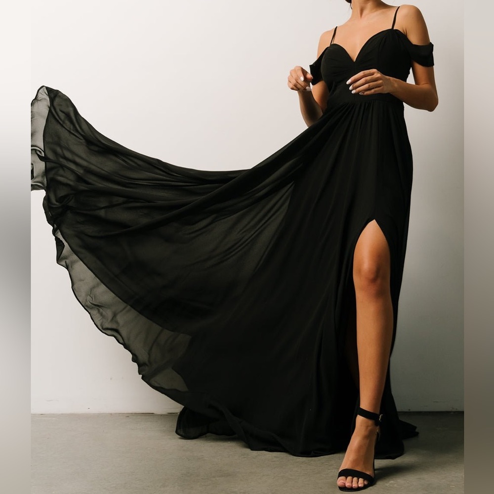 (Black) Bianca lace maxi dress Baltic Born